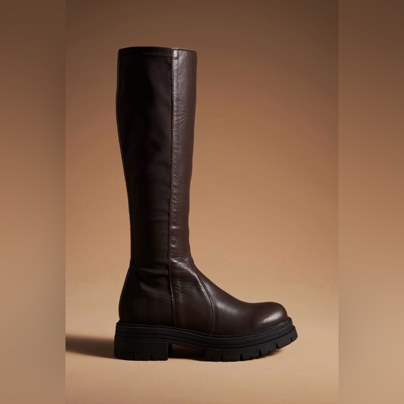 Anthropologie Maeve Shoes - Anthropologie Boot Maeve Tall Knee High Chelsea Boots sz 5.5 (36) fits sz 6
